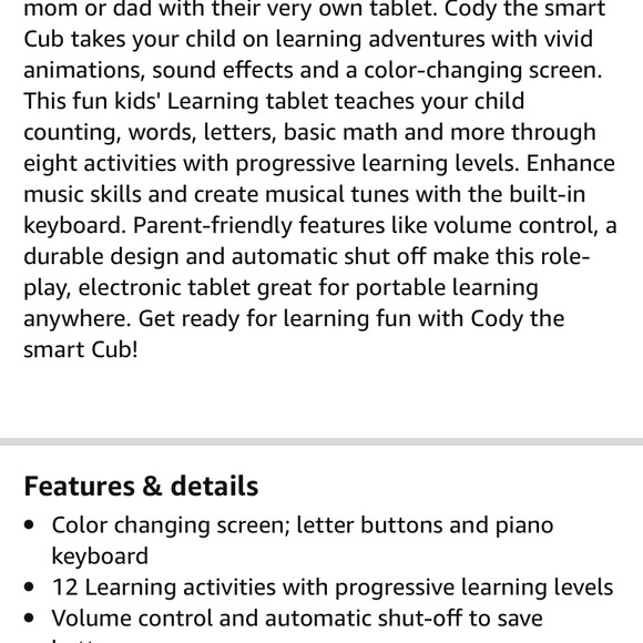 VTech Little Apps Tablet - Picture 3 of 5